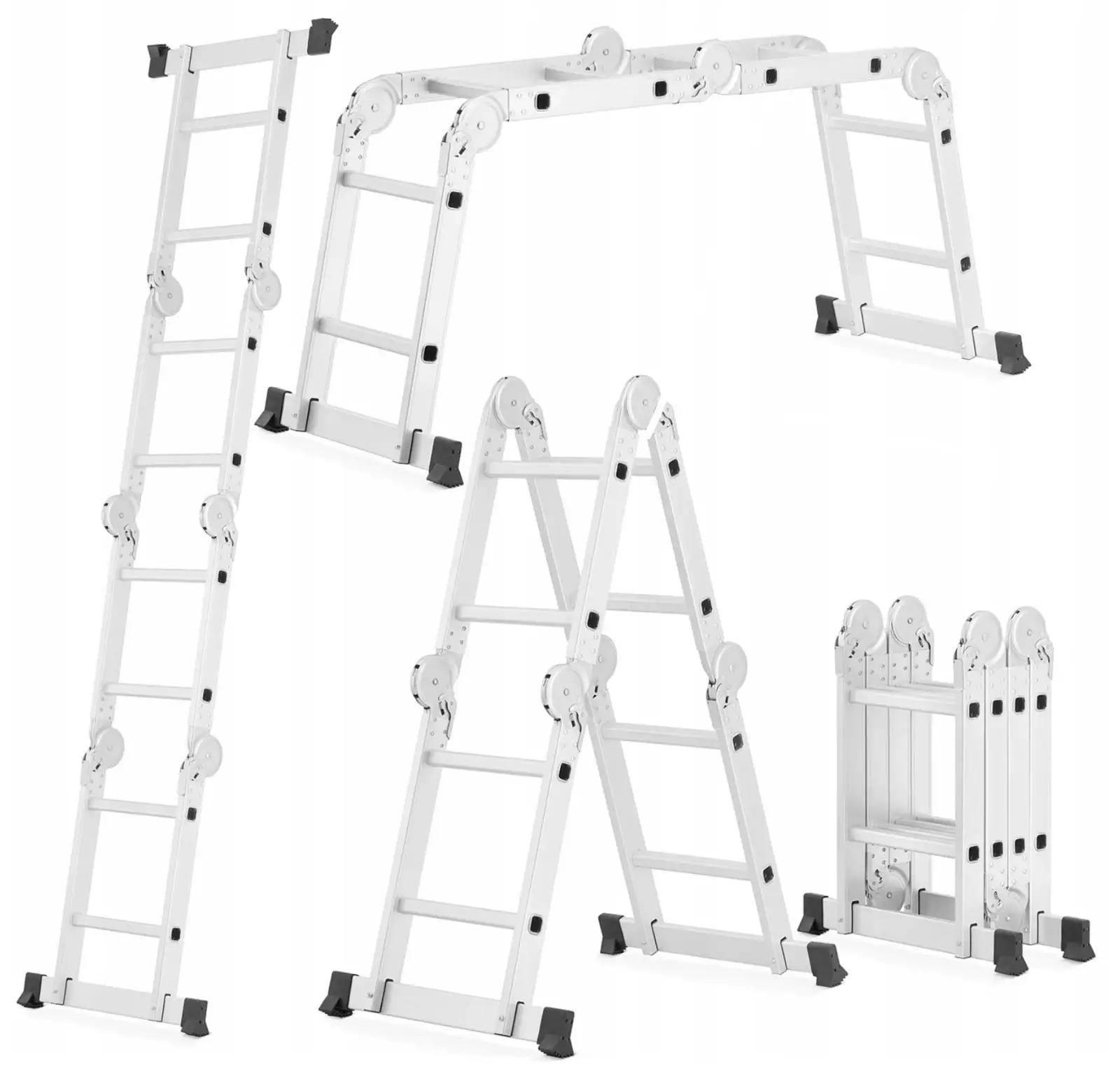 Drabina aluminiowa przegubowa SKŁADANA wielofunkcyjna rozkładana 4x2 HIGHER