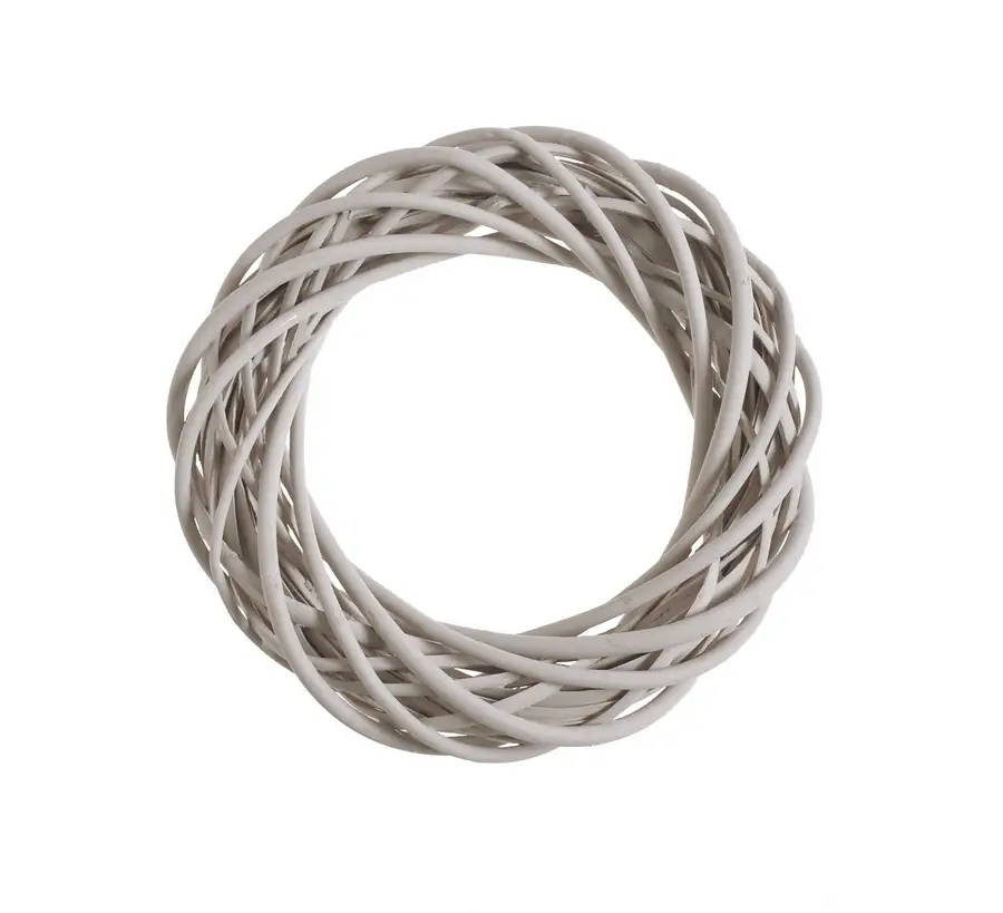 Wianek wiklinowy beżowy 20cm   129CAN12545-7BE