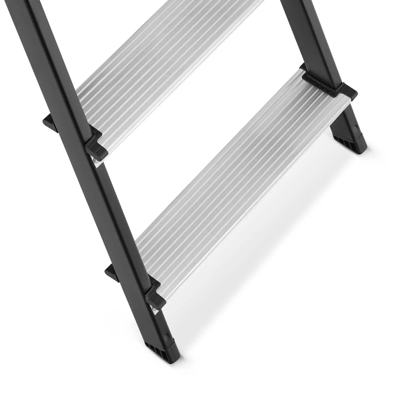 Drabina aluminiowa stalowa domowa HIGHER 7 stopni 150 kg MOCNA — 8