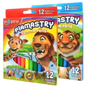 flamastry 12szt.  INSPIRIA 3842