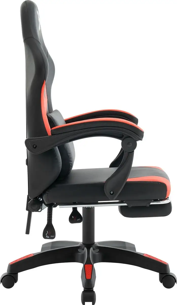 FOTEL DEFENDER RUNA PRO CZERWONO-CZARNY GAMING — 10
