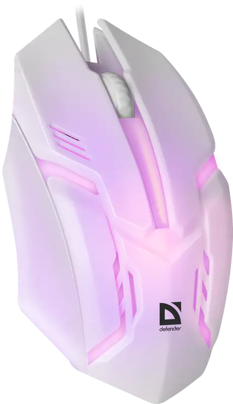 MYSZ DEFENDER CYBER MB-560L BIAŁA 7 KOLORÓW PODŚWIETLENIA 1200dpi 3P — 10