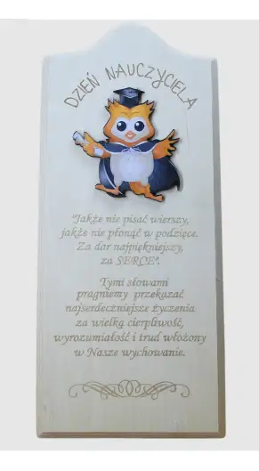 deska Dzień Nauczyciela  32 x 14 cm.   | P751-D14F