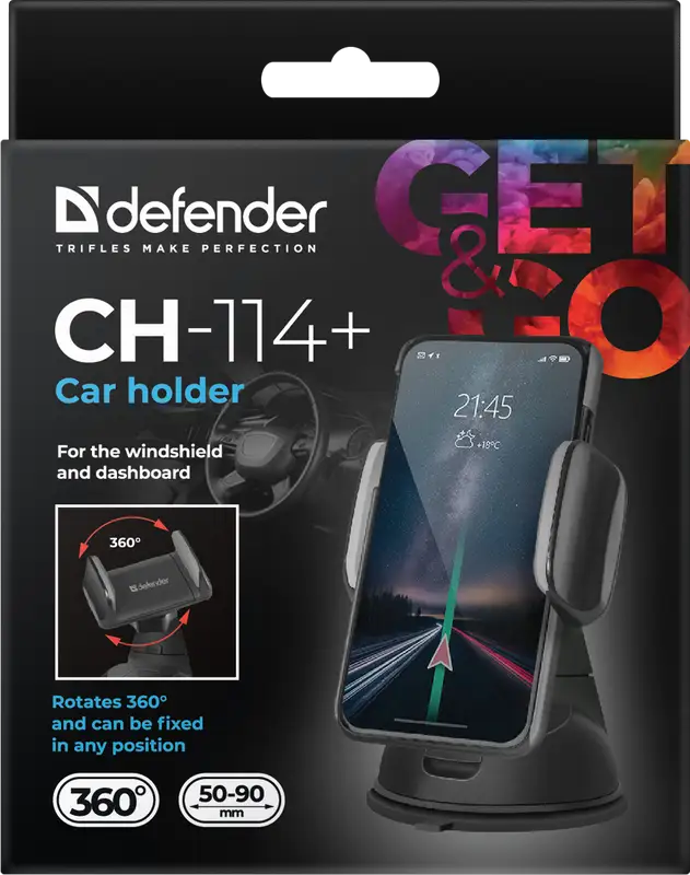 UCHWYT DEFENDER SAMOCHODOWY CH-114+ 50-90mm — 11