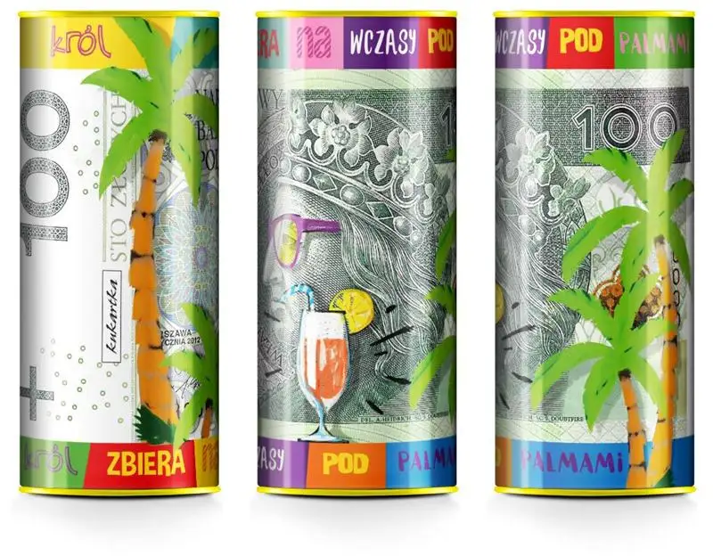 Puszka skarbonka " Wczasy 100zł "    SP-034