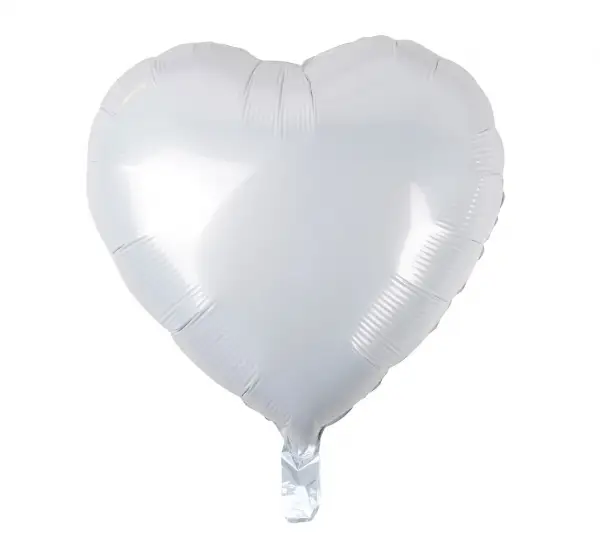 balon SERCE BIAŁE  18'' 46cm |  HS-S18BL