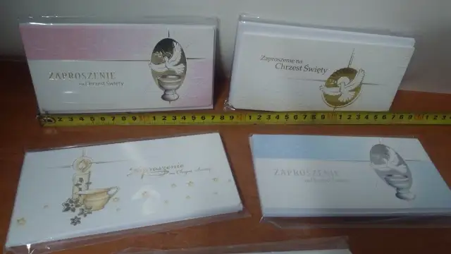 zaproszenie 10szt CHRZEST 514227