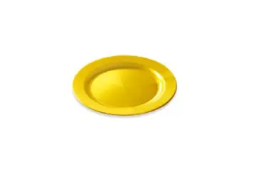 talerze plastikowe 24cm złote / 12 sztuk 34-45
