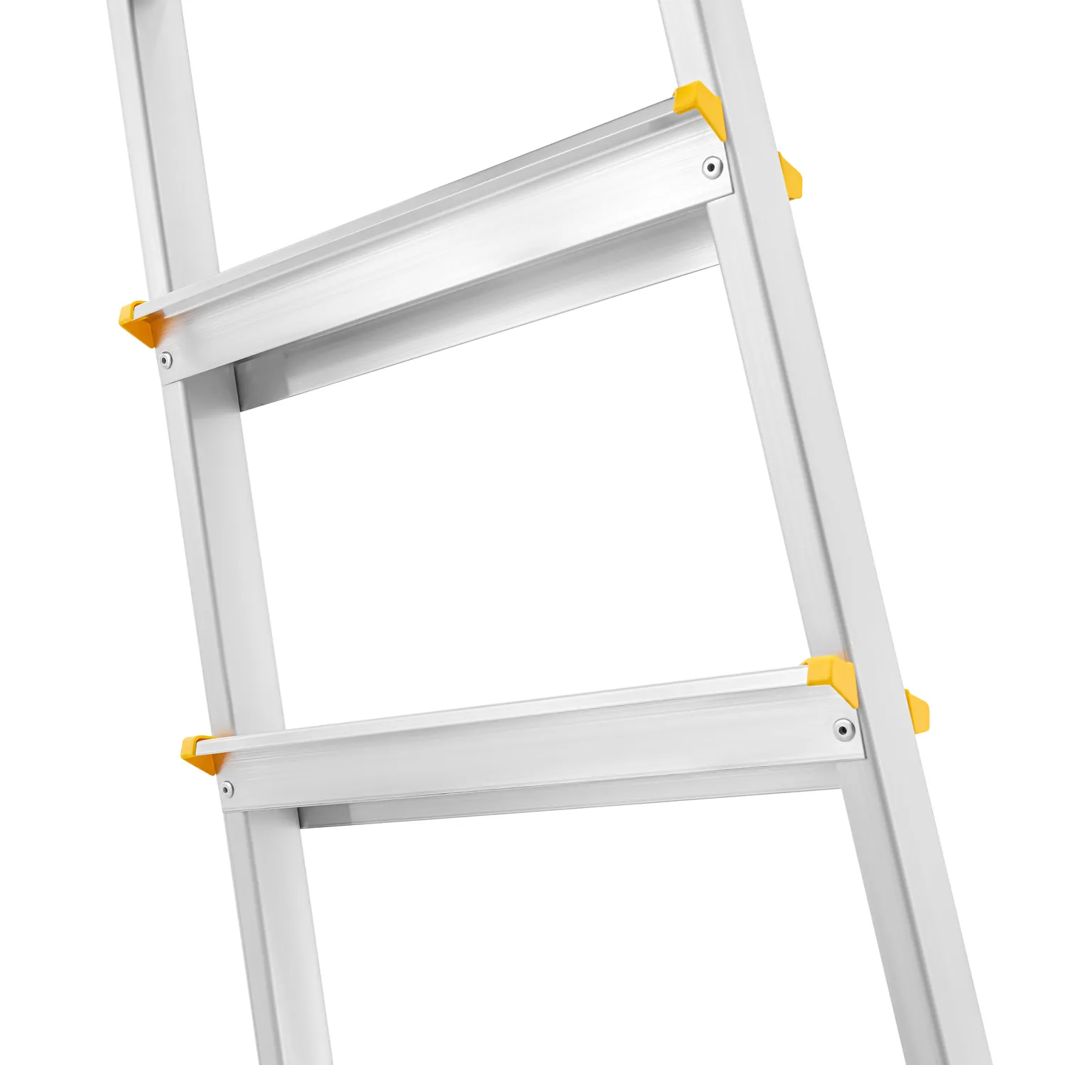 Drabina aluminiowa domowa dwustronna składana HIGHER 2x4 stopnie taboret podnóżek schodek — 9
