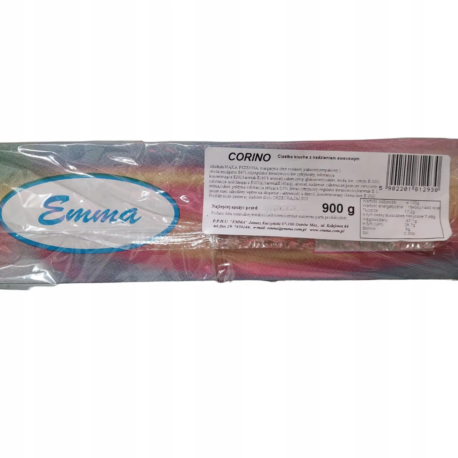 Ciastka kruche z nadzieeniem owocowym 900g Corino — 3
