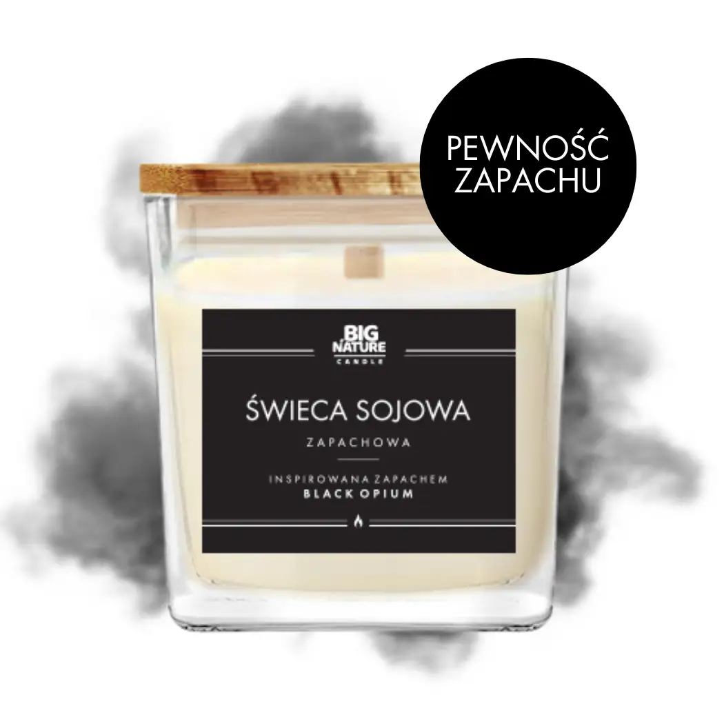 Świeca sojowa zap. insp. BLACK OPIUM 450g - BIG NATURE CANDLE