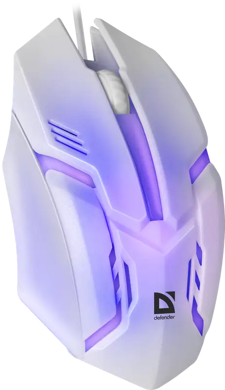 MYSZ DEFENDER CYBER MB-560L BIAŁA 7 KOLORÓW PODŚWIETLENIA 1200dpi 3P — 6