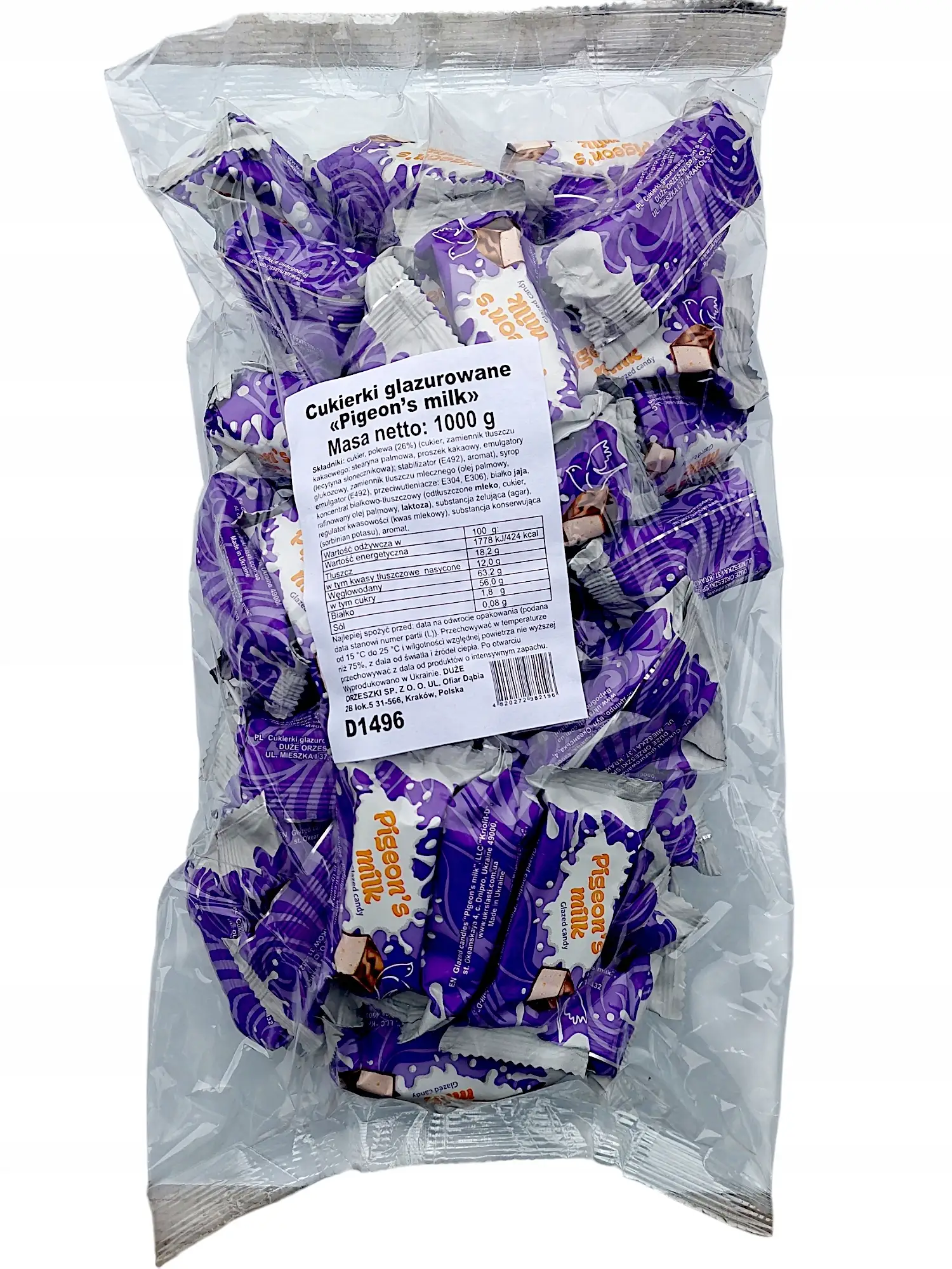 Cukierki glazurowane Pigeon's Milk KLIM 1000g Ptasie Mleczko — 6