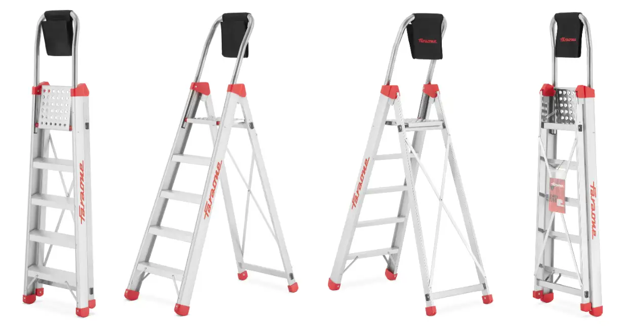 Drabina magazynowa wolnostojąca 5 stopniowa FARAONE LADY 5 - 2,90 m — 2