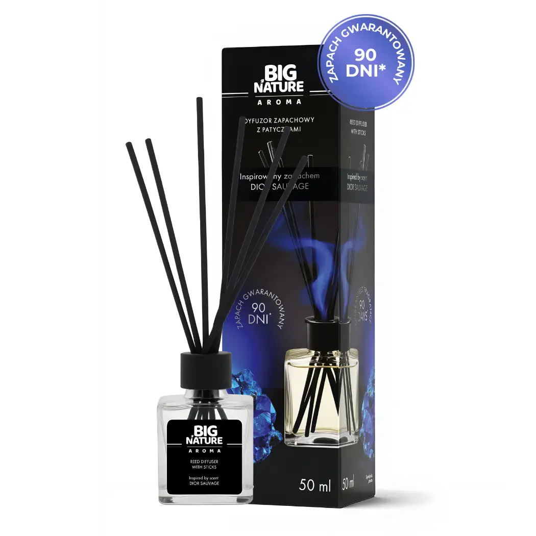 Dyfuzor Zapachowy z Patyczkami - Inspirowany Zapachem DIOR SAUVAGE 50ml