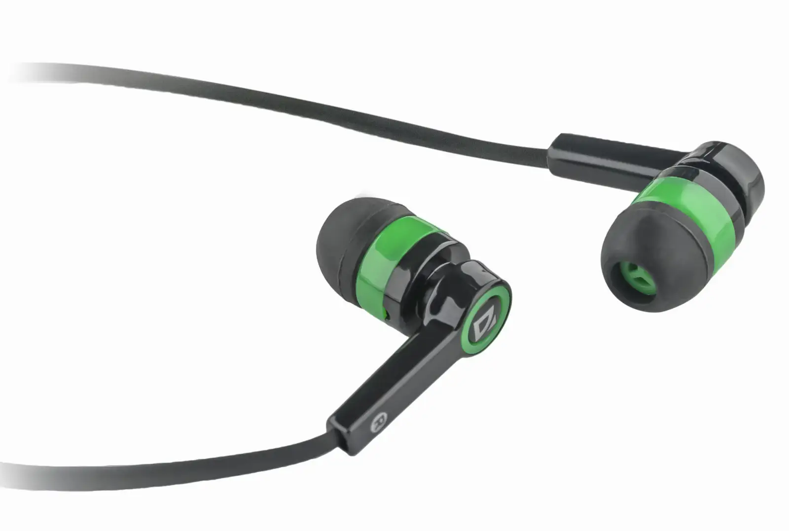 SŁUCHAWKI DEFENDER DOUSZNE z mikrofonem PULSE 420 CZARNO-ZIELONE 4-PIN — 2