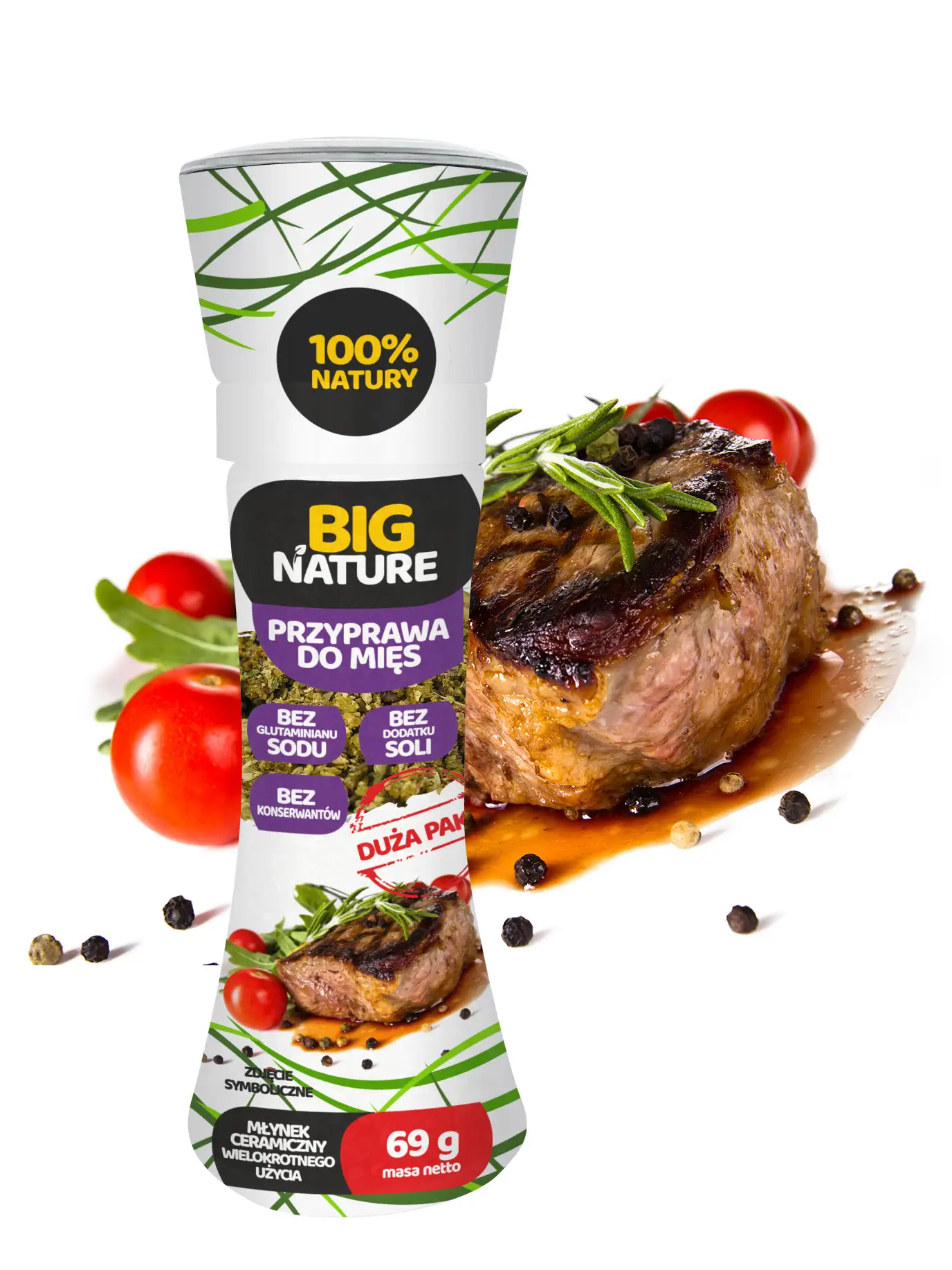 Przyprawa Do mięs Młynek 69g Duża Paka - BIG NATURE