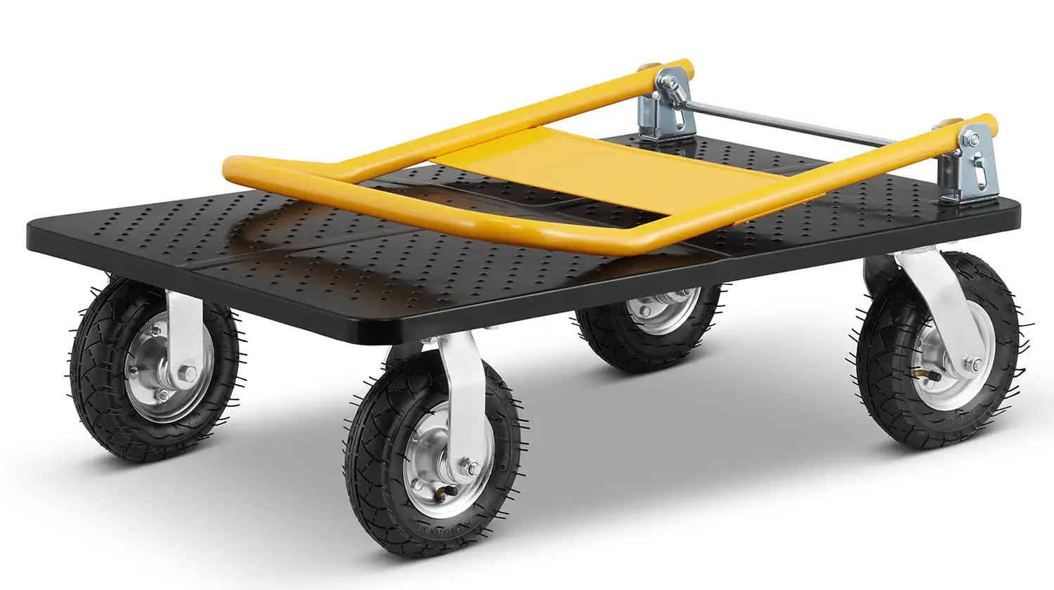 Wózek magazynowy transportowy składany pompowane koła HIGHER PRO 300kg LH10-300-P — 12