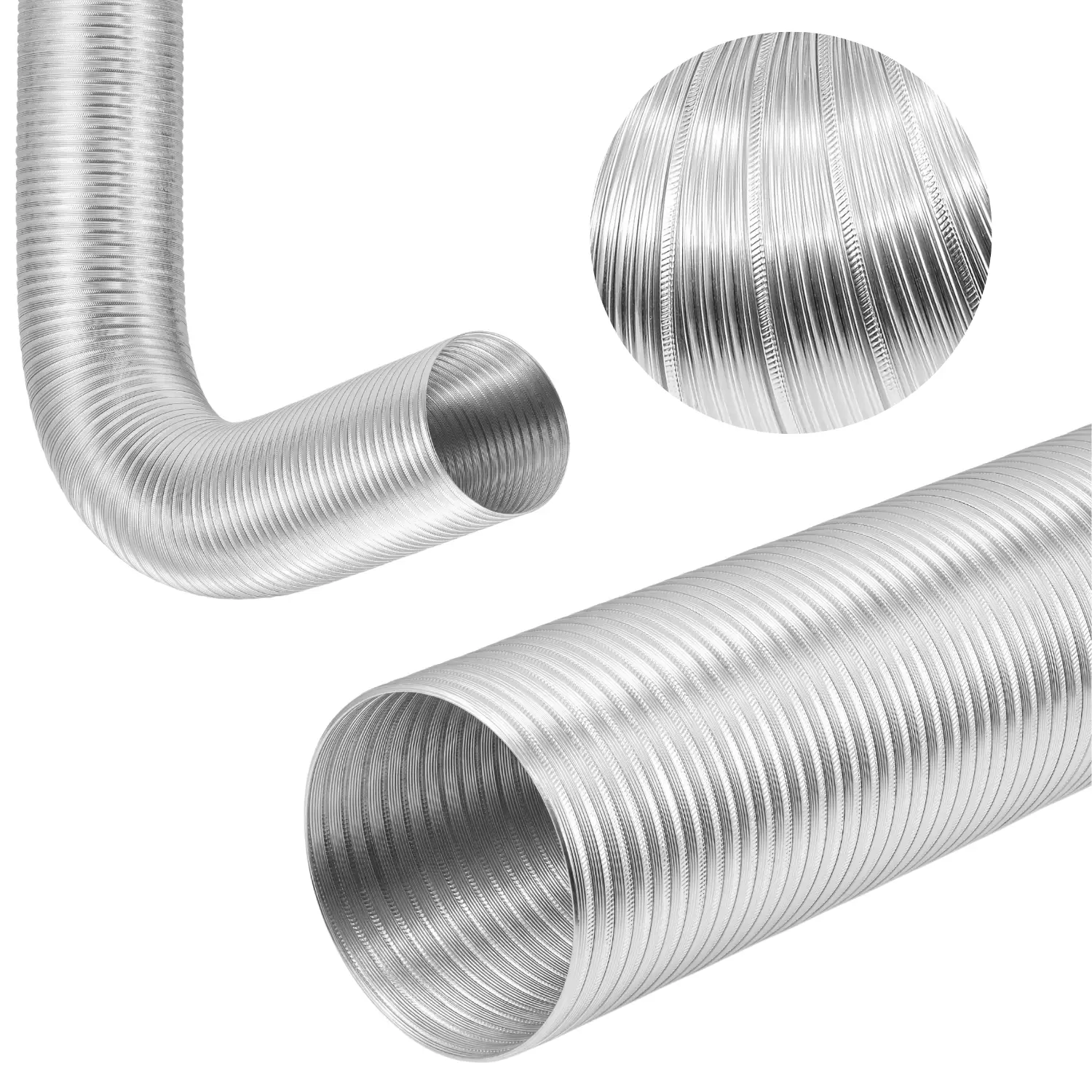 Rura wentylacyjna aluminiowa elastyczna spiro kanał przewód 120 mm 3 m