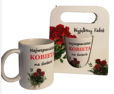 kubek w opakowaniu torebka - Najwspanialsza Kobieta na świecie