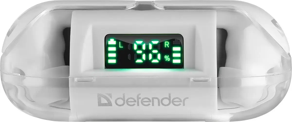 SŁUCHAWKI DEFENDER BLUETOOTH TWINS 916 BIAŁE — 2