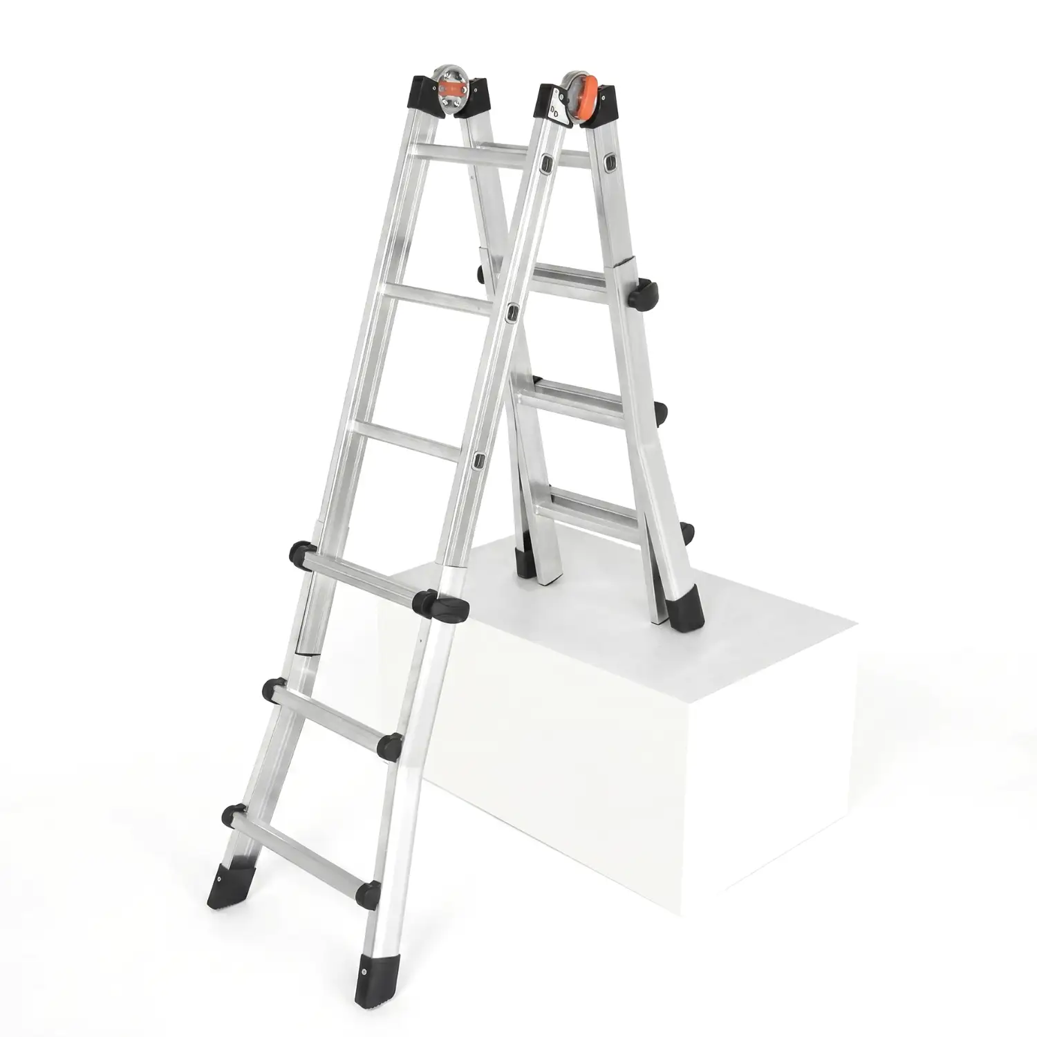 Drabina aluminiowa teleskopowa 4,2m GIERRE 3x4 na schody przegubowa 150 kg