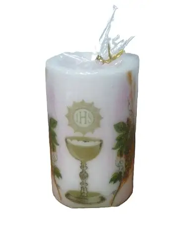świeczka lampion walec  75/120  KOMUNIA LW75120PZ — 2