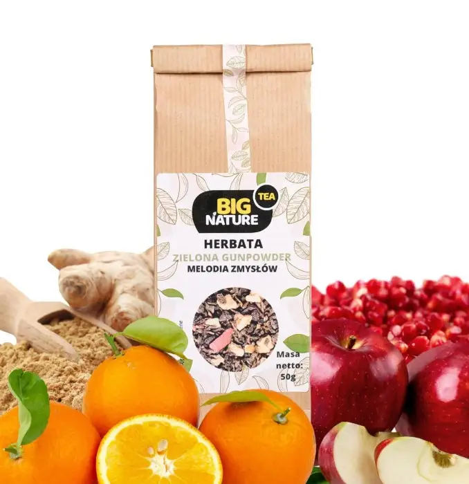 Herbata zielona GUNPOWDER MELODIA ZMYSŁÓW 50g - BIG NATURE