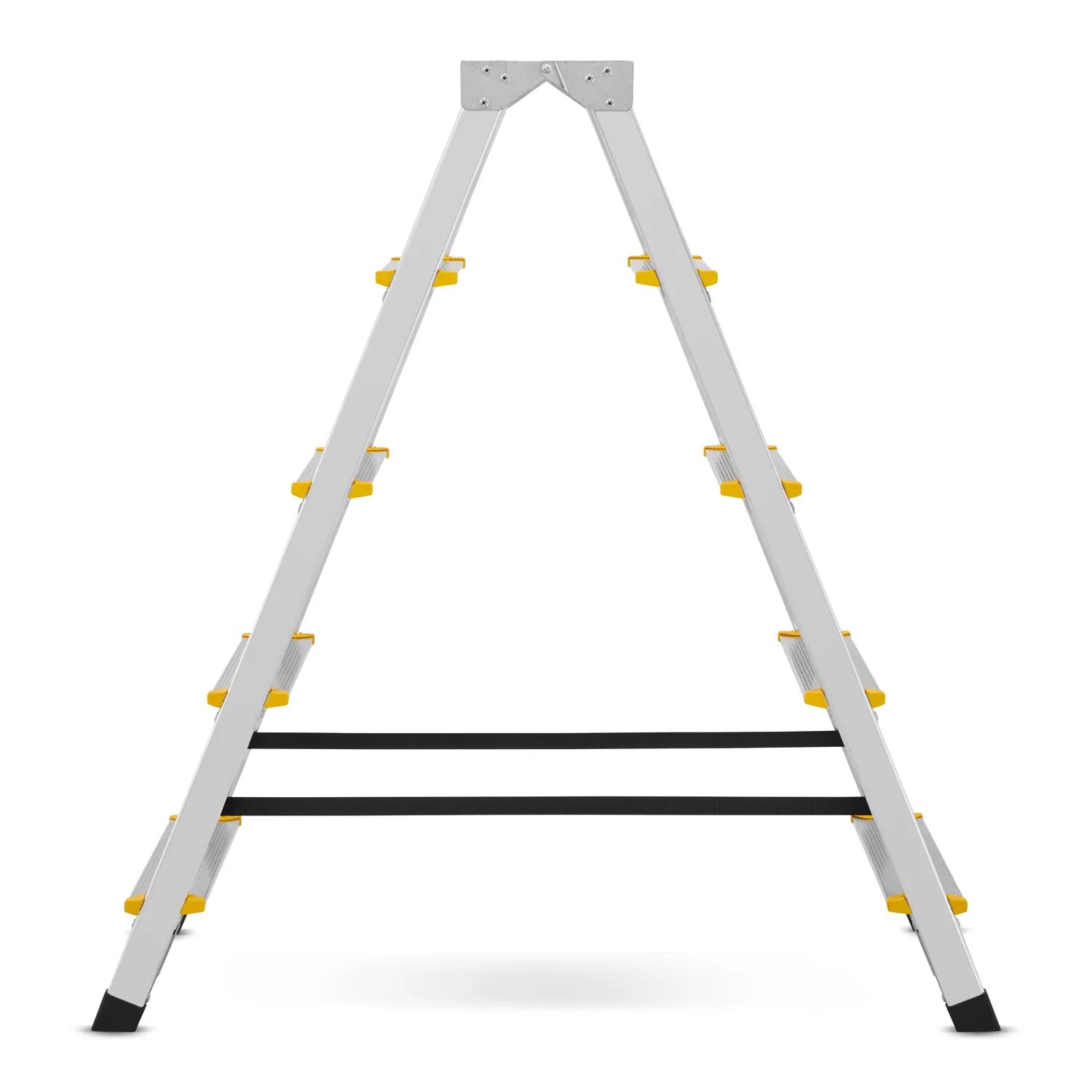 Drabina aluminiowa domowa dwustronna składana HIGHER 2x5 stopni taboret podnóżek schodek — 3