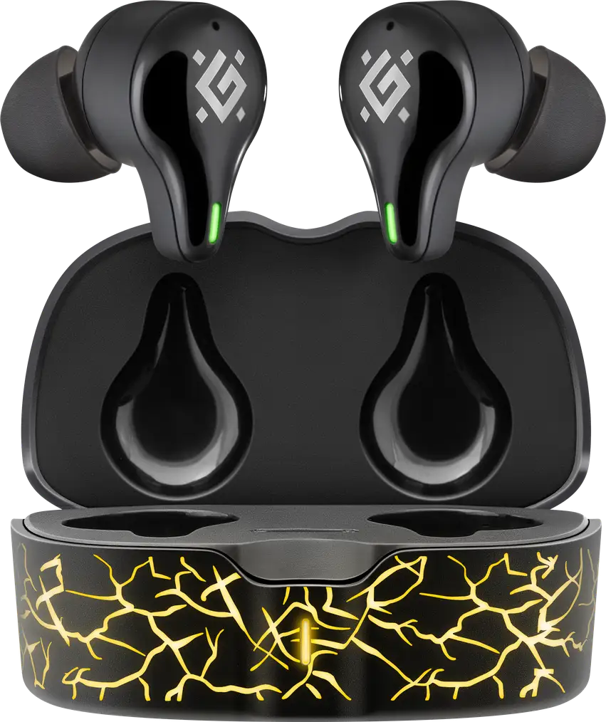 SŁUCHAWKI DEFENDER BLUETOOTH CYBERDOTS 250 GAMING CZARNE — 6