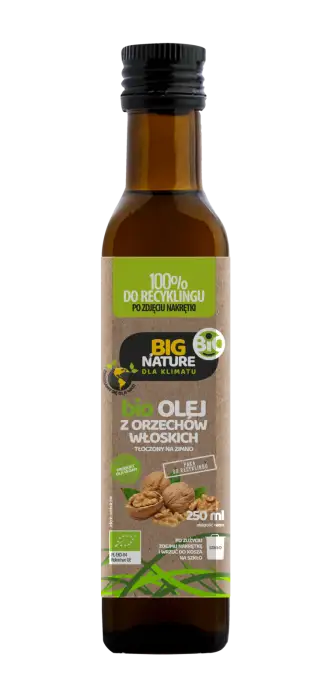 Olej z orzechów włoskich bio 250ml - BIG NATURE