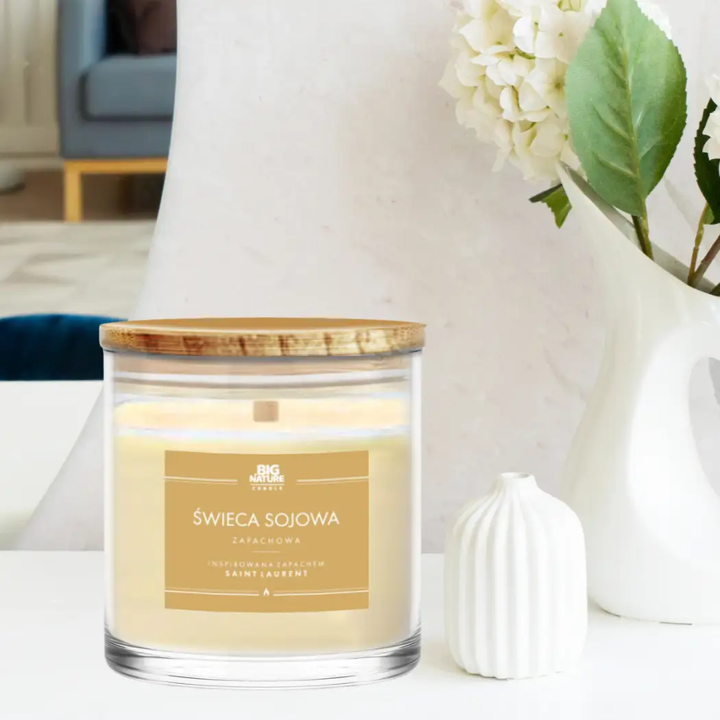 Świeca sojowa zap. insp. SAINT LAURENT 215g - BIG NATURE CANDLE — 2