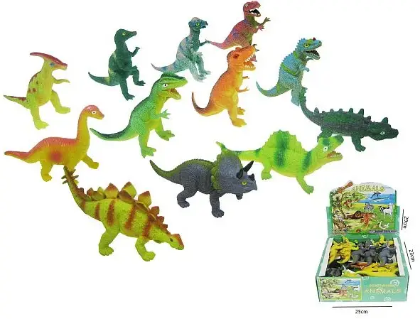 dinozaur   gumowy z grochem   663816