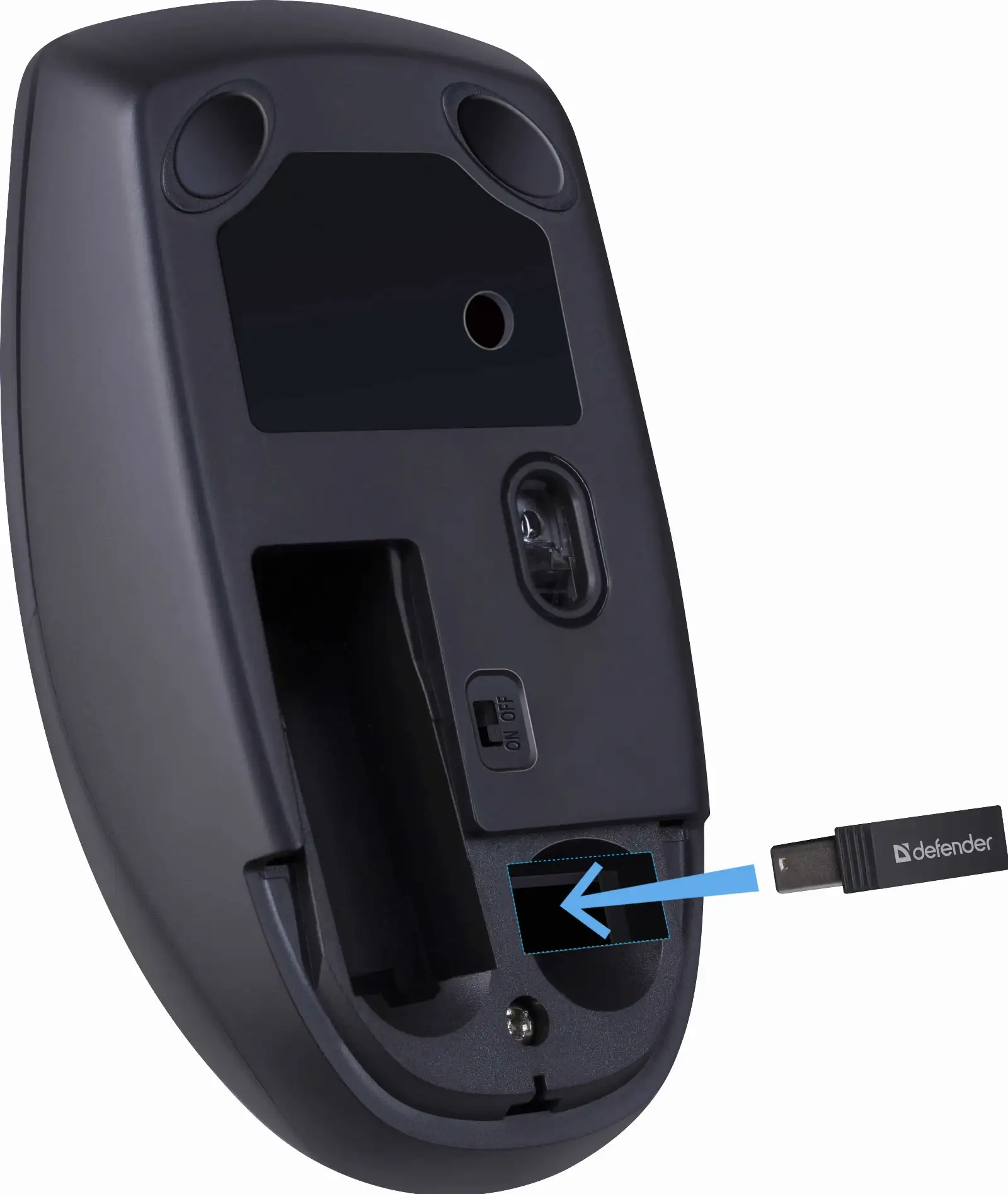 MYSZ DEFENDER MODERN MB-985 RF SILENT CZARNA 1600dpi 4P — 5