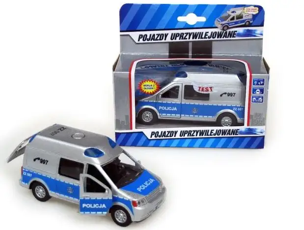 auto policja z dźwiękiem | HKG065
