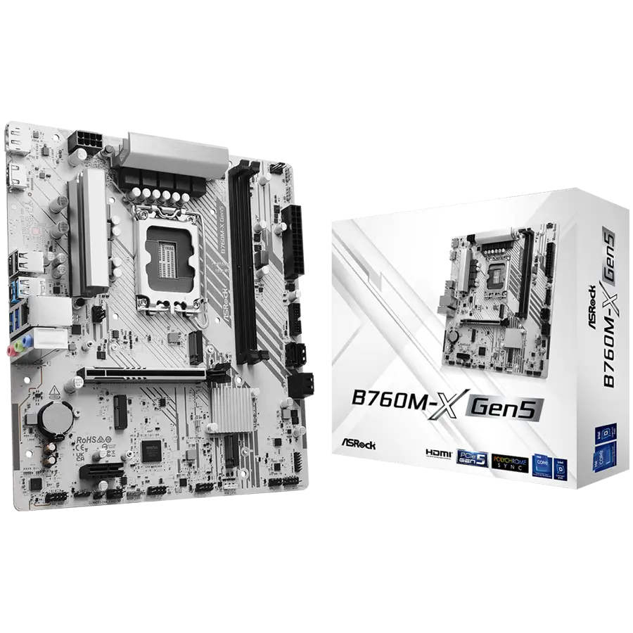 ASROCK B760M-X GEN5 mATX LGA1700 DDR5 — 3