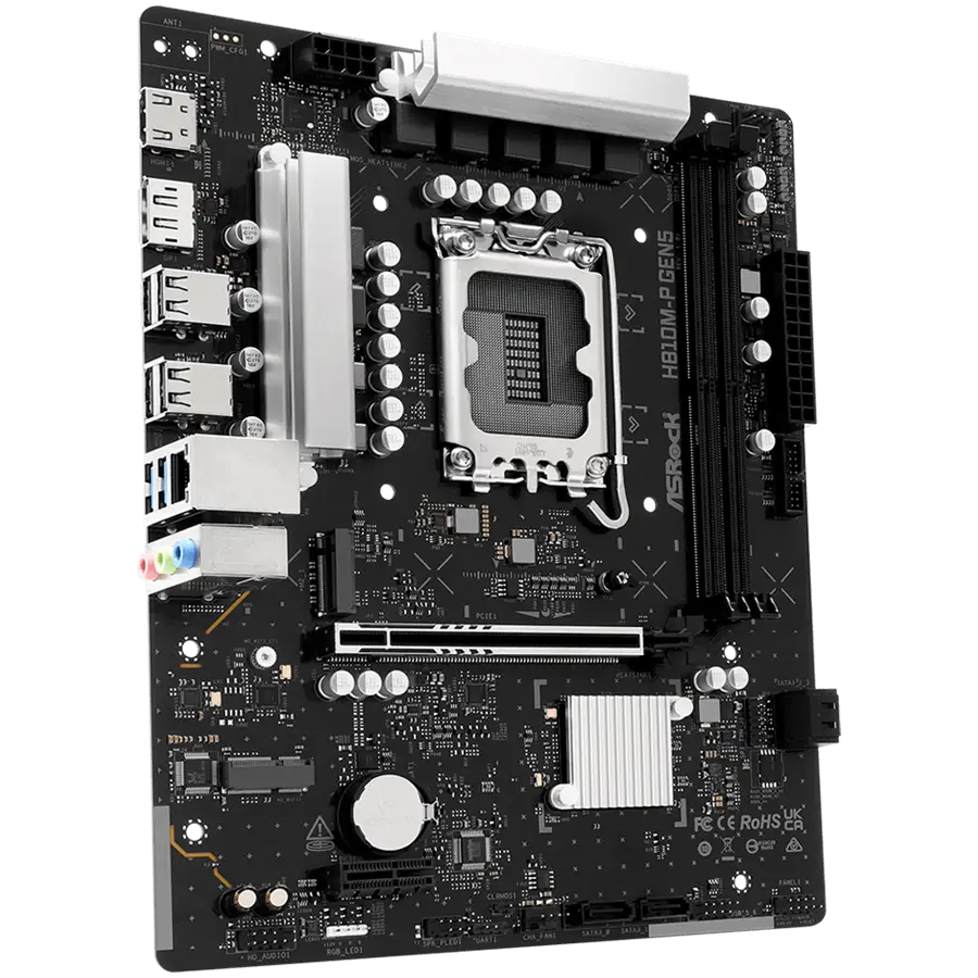 ASROCK H810M-P GEN5 mATX LGA1851 DDR5 — 2