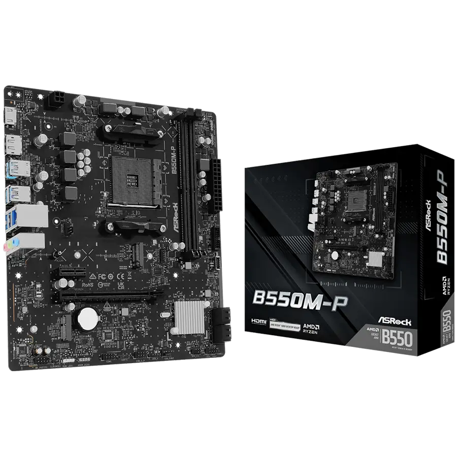 ASROCK B550M-P mATX AM4 DDR4 — 6