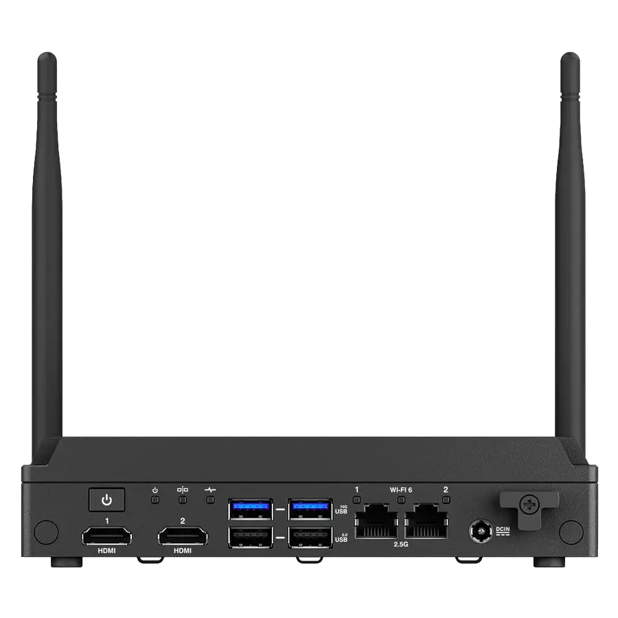 ASUS NUC Rugged/BNUC13BRFA200B02I/Intel Atom X7211E/Intel UHD Graphics/6xUSB/M.2 22x80 NVMe; M.2 30x42 SATA SSD,PCI x1,USB3.2 Gen2/2,5Gbe Dual LAN/2xHDMI/64G eMMC/no RAM/AX210/no OS/EU Cord/Kit(L6)/EAN:4711387471517 — 6