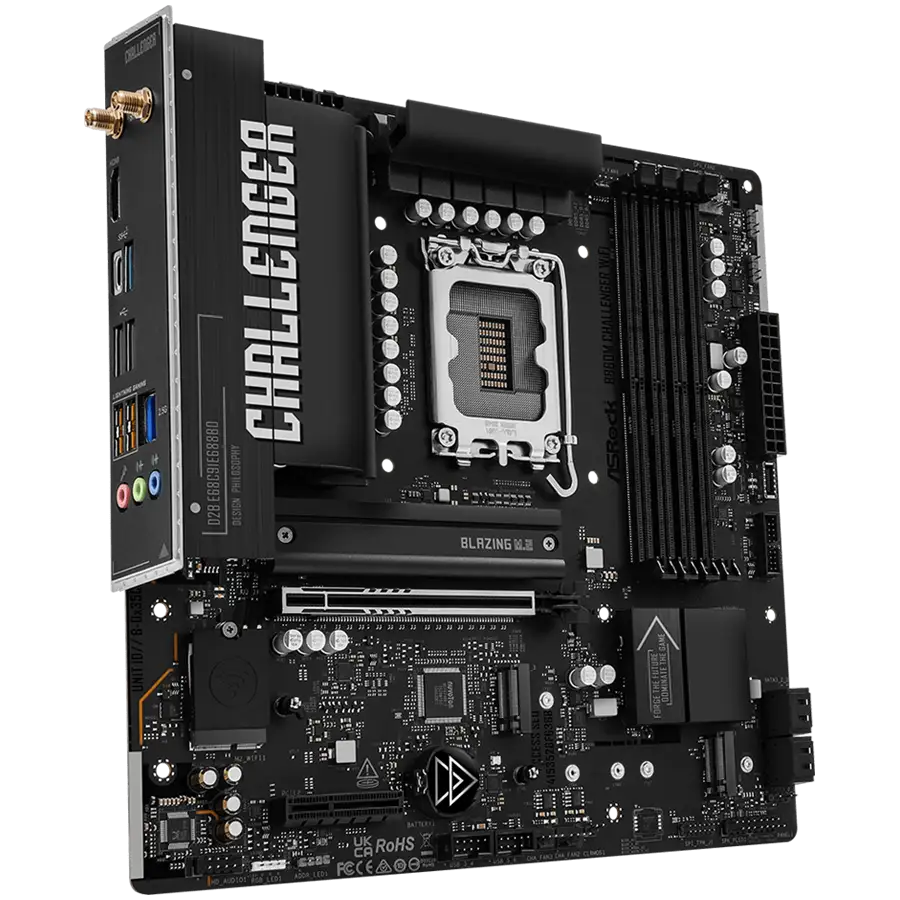 ASROCK B860M CHALLENGER WIFI mATX LGA1851 DDR5 — 2