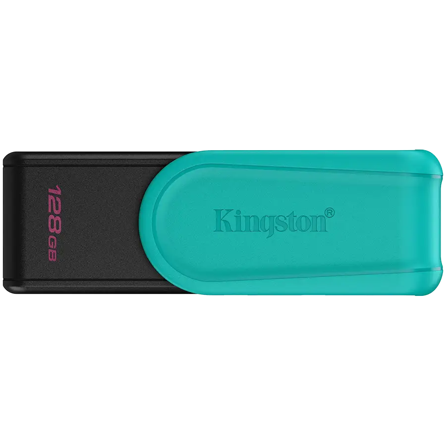Kingston  128GB Portable USB 3.2 Gen 1 DataTraveler Exodia S (Black/Turquoise)