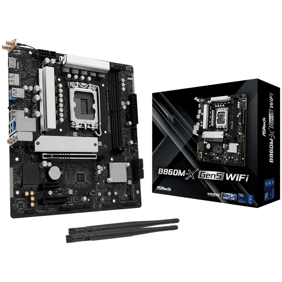 ASROCK B860M-X GEN5 WIFI mATX LGA1851 DDR5 — 3