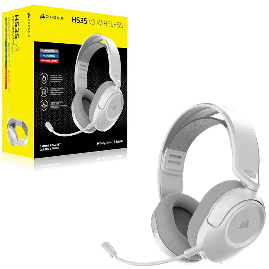 HS35 V3 White Wireless — 3