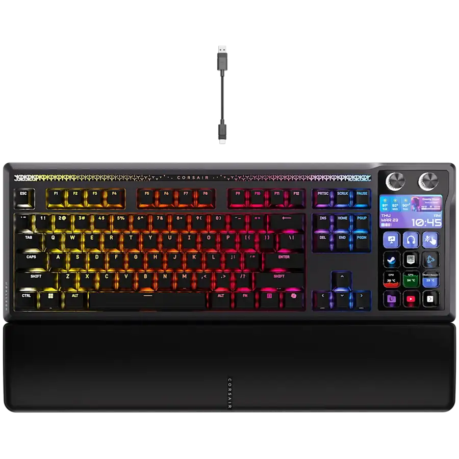 CORSAIR GALLEON 100 SD RGB Mechanical Gaming Keyboard, Backlit RGB LED, CORSAIR MLX Pulse, Black, Black PBT Keycaps — 2