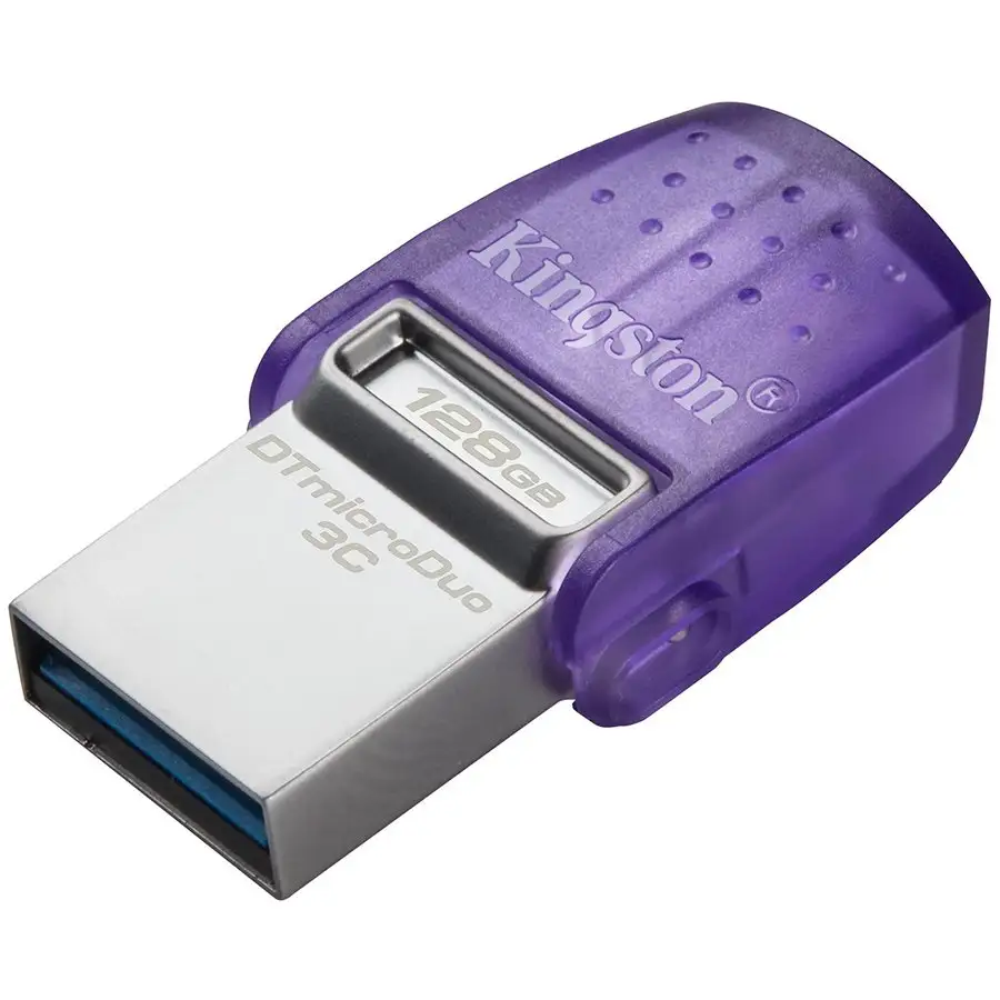 Kingston 128GB DataTraveler microDuo 3C 200MB/s dual USB-A + USB-C — 2