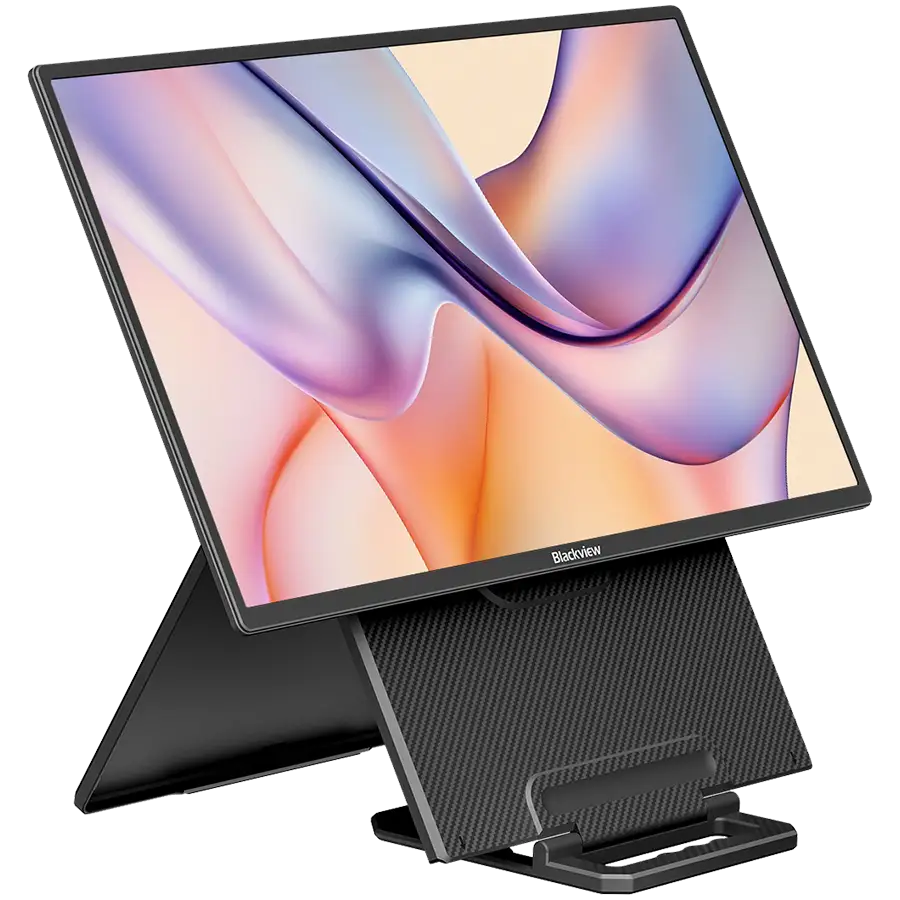 Portable monitor Blackview Table 10 LCD Monitor IPS FHD 23.8inch 1920x1200 16:9 LCD 100Hz 178 USB-C 3.1x2 Full 1xminiHDMI 312x237x32.8mm Plug into Laptop, PC, Game Console, and More, Plug & Play Black — 2
