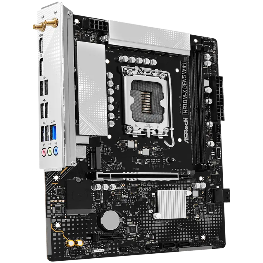ASROCK H810M-X GEN5 WIFI mATX LGA1851 DDR5 — 2