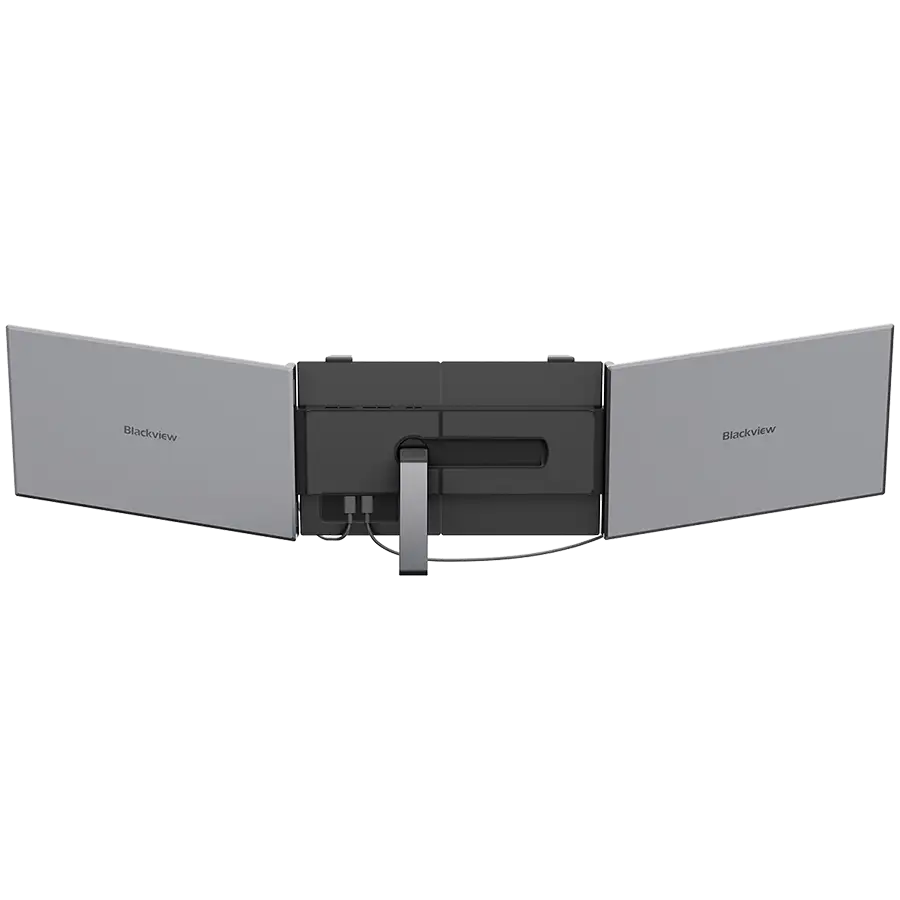Portable monitor Blackview DCM8 Dual Screen 15.3inch 1920x1200 16:9 LCD 60Hz IPS 178 USB-C 3.1x3 TypeC PD3.0 FCx1 364.4x237.43x21mm Grey Black — 4