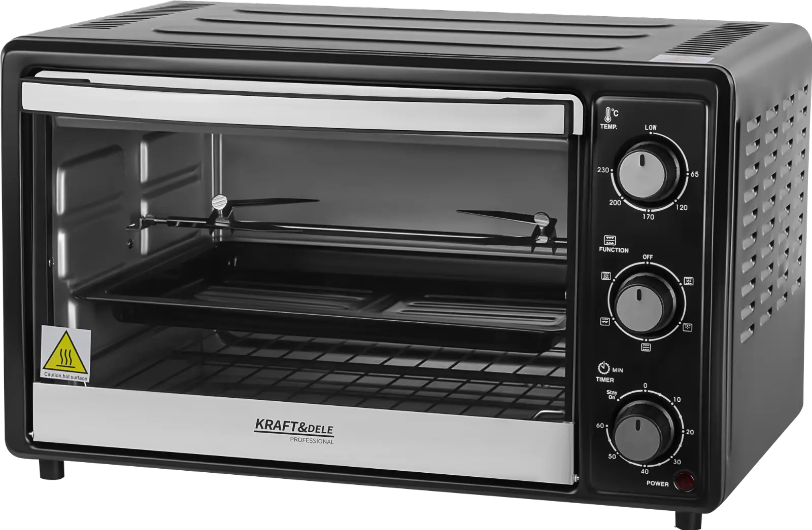 KUCHENKA ELEKTRYCZNA 30L 1650W FUNKCJA ROŻNA+AKCESORIA KD4111