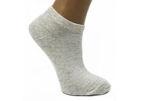 Kurze, schnell-trocknende, dünne Socken aus Leinen/Flachs mit Maschenmuster für Frauen - Medium — 5